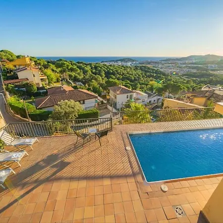 Nyaraló Mare Nostrum,12 Personen, Panoramisch Zeezicht Lloret de Mar